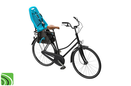 Thule Yepp Maxi Ocean op fiets bagagedrager
