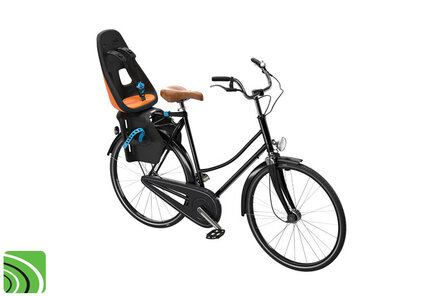 Thule Yepp nexxt maxi Vibrant Orange op fiets
